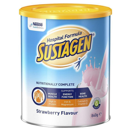 Sustagen Hospital Formula Nutritional Supplement Strawberry Flavour 840g - Complete Nutrition - Auzzi Store