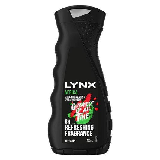 Lynx Africa Body Wash for Men 400ml – 8-Hour Freshness