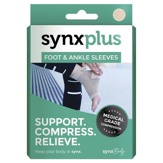 Synxplus Foot & Ankle Sleeve - Nude - Medium