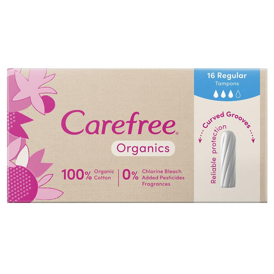 Carefree Organic Tampon Regular 16 - Auzzistore