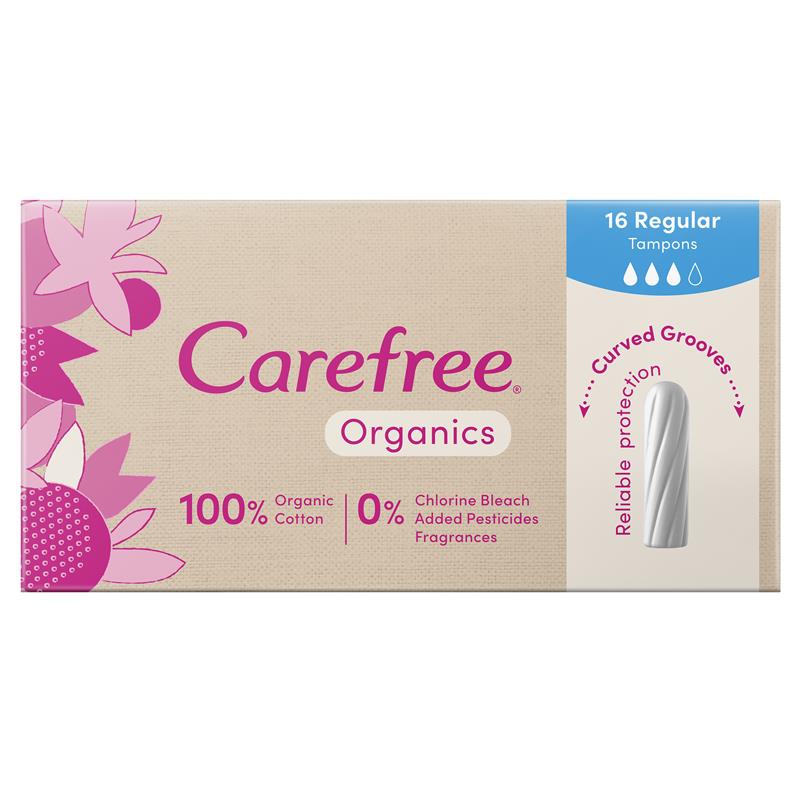 Carefree Organic Tampon Regular 16
