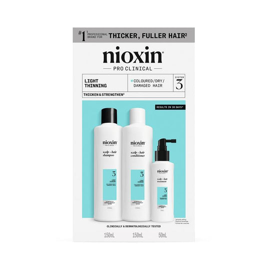 Nioxin Scalp + Hair Thickening System 3 Trial Kit (150+150+50mL)