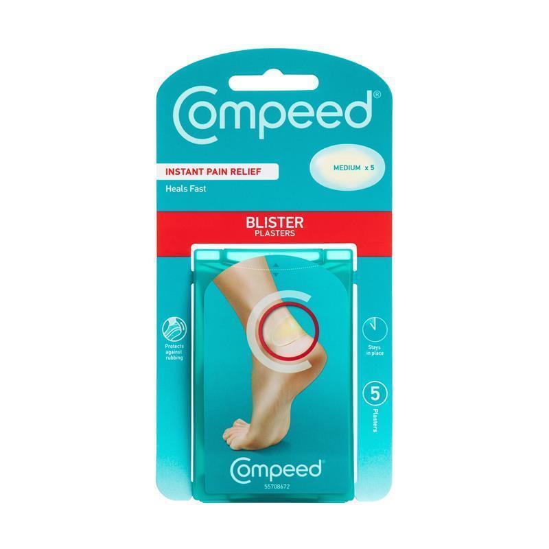 Compeed Medium Hydrocolloid Patches – 7-Day Adhesive for Large Feet