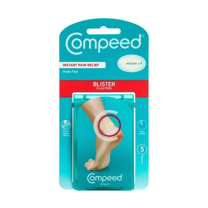 Compeed Medium Hydrocolloid Patches – 7-Day Adhesive for Large Feet