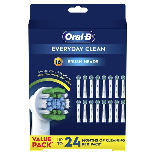 Oral-B Everyday Clean Electric Toothbrush Replacement Heads - 16 Pack