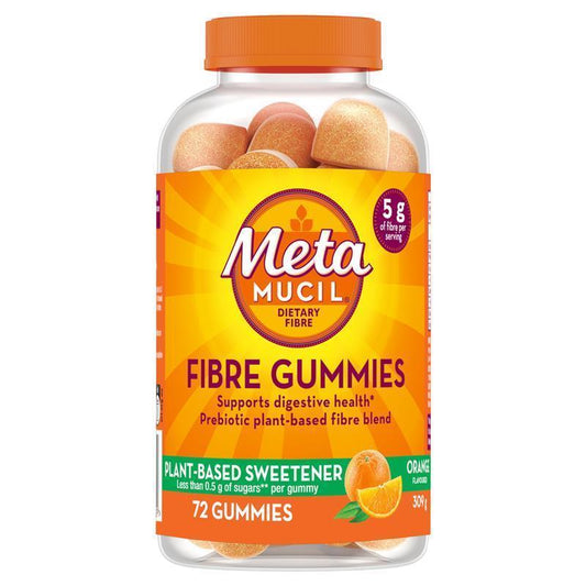Metamucil Fibre Gummies 72 Pack - Digestive Health Support