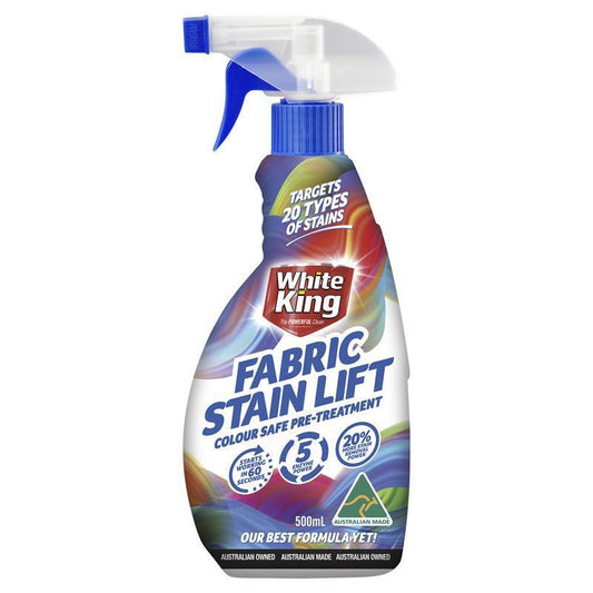 White King Stain Lift Spray 500ml - Triple Enzyme Action-Auzzi Store