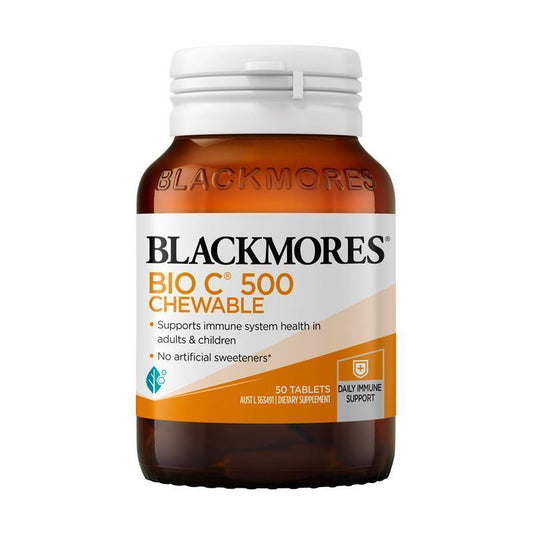 Blackmores Bio C 500mg Vitamin C Chewable Tablets - 50 Count