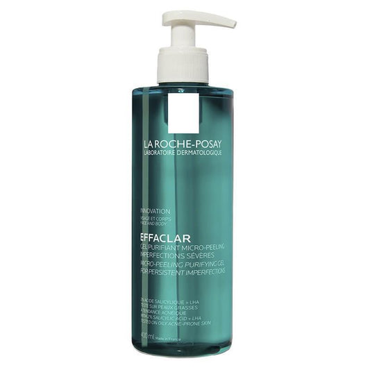 La Roche-Posay Effaclar Micro Peeling Purifying Gel - 400ml for Acne-Prone Skin
