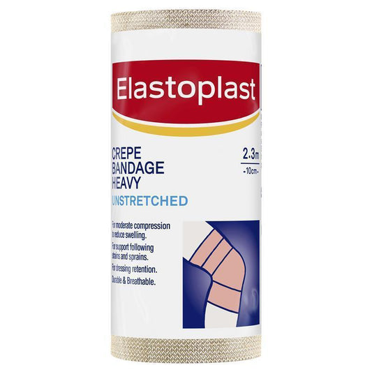 Elastoplast Heavy Weight Crepe Bandage 10cm x 2.3m - Support for Strains and Sprains-Auzzi Store