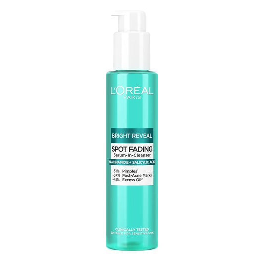 L'Oreal Paris Bright Reveal Dark Spot Cleanser 150ml - Exfoliating Cleanser for Dark Spots