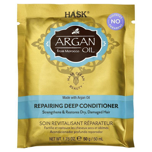 Hask Argan Oil Repairing Deep Conditioning Treatment 50g - Revitalize Your Damaged Hair-Auzzi Store