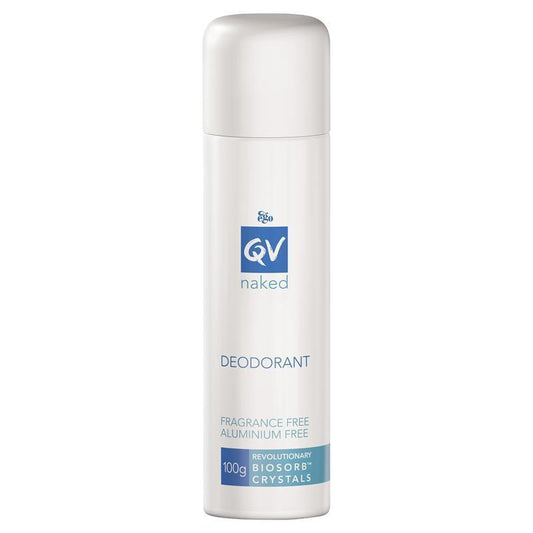 QV Naked Deodorant Spray 100g Aluminium-Free, Fragrance-Free for Sensitive Skin