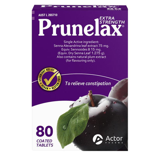 Prunelax Extra Strength Laxative Tablets 80 Count - Auzzi Store