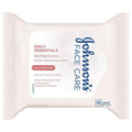 Johnson's Face Care Refreshing Facial Cleansing Wipes 25 Pack - Gentle Makeup Remover