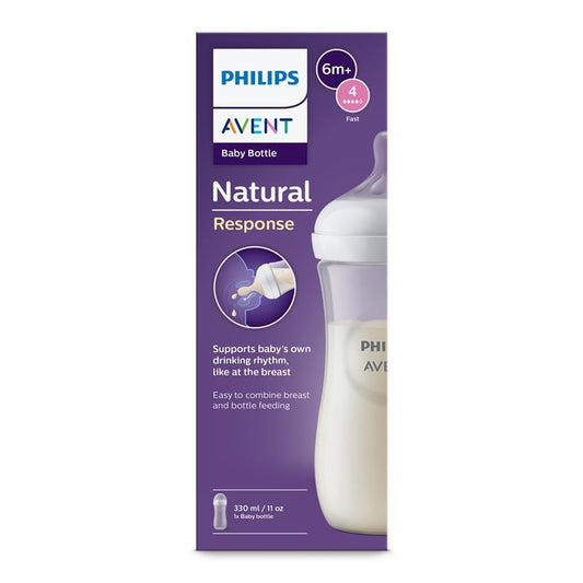 Avent Natural Response Feeding Bottle 330ml - Auzzistore