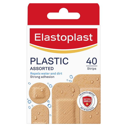 Elastoplast Plastic Assorted Plasters - 40 Pack-Auzzi Store