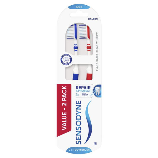 Sensodyne Sensitive Teeth Repair & Protect Toothbrush 2 Pack - Gentle Care for Sensitive Teeth - Auzzi Store