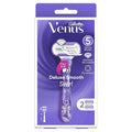 Gillette Venus Deluxe Smooth Swirl Razor + 2 Blade Refills - Women's Shaving Solution
