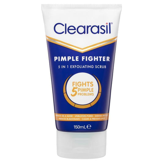 Clearasil Pimple Fighter 5 in 1 Exfoliating Face Scrub - 150 ml - Auzzi Store