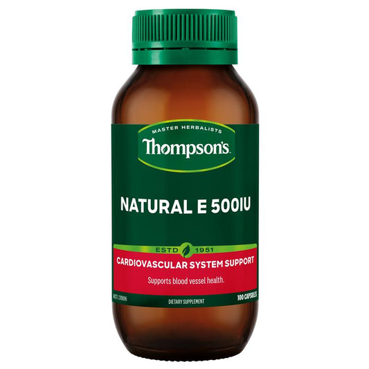 Thompson's Natural E 500IU Vitamin E + Selenium - 100 Capsules