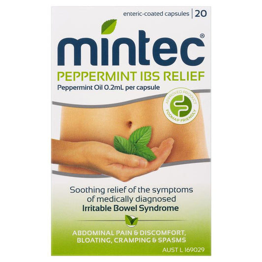 Mintec Peppermint IBS Relief - 20 Capsules-Auzzi Store