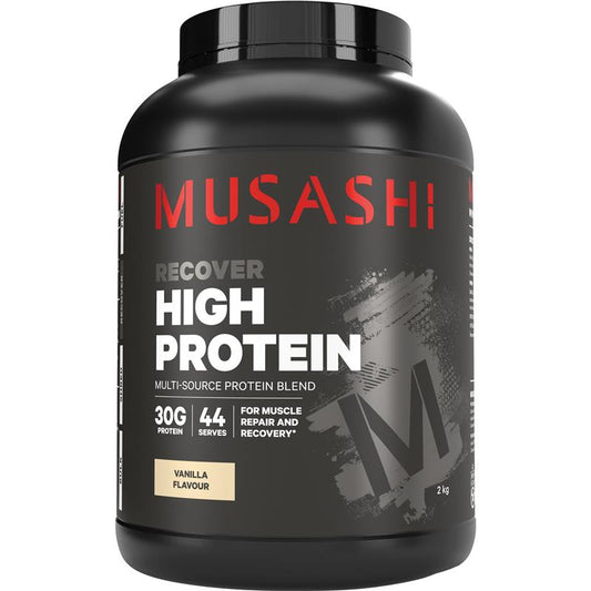 Musashi High Protein Vanilla - 2kg for Enhanced Muscle Strength - Auzzi Store