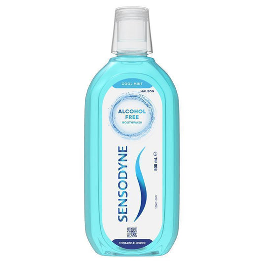 Sensodyne Sensitive Cool Mint Gentle Mouthwash 500mL - Refreshing Oral Care - Auzzi Store