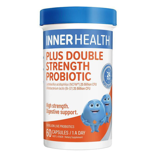 Inner Health Plus Double Strength Probiotic 50 Billion CFU, 60 Capsules