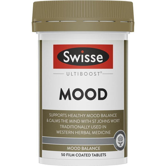 Swisse Ultiboost Mood with St. John's Wort & B Vitamins - 50 Tablets