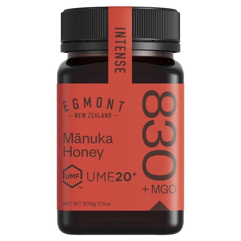 Egmont UMF 20+ Manuka Honey 500g – Raw, Non-GMO New Zealand MGO 830+