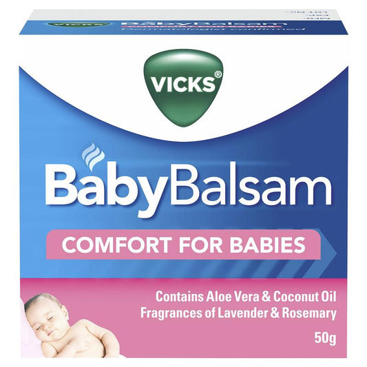 Vicks Baby Balsam Decongestant Chest Rub - 50g-Auzzi Store