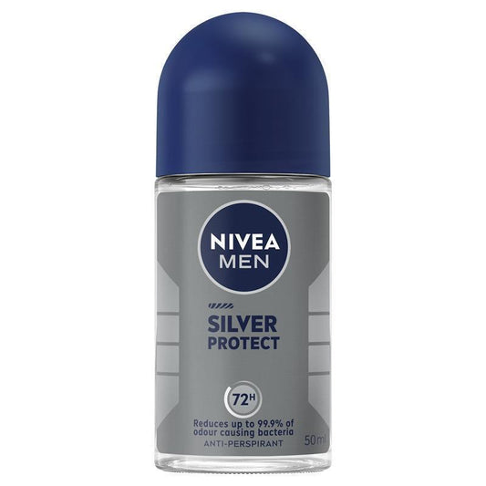 NIVEA MEN Silver Protect Deodorant Roll-On 50ml - 72h Odour Control-Auzzi Store
