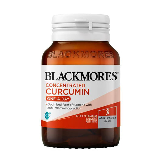 Blackmores Concentrated Curcumin One A Day 60 Tablets - Natural Anti-Inflammatory Support