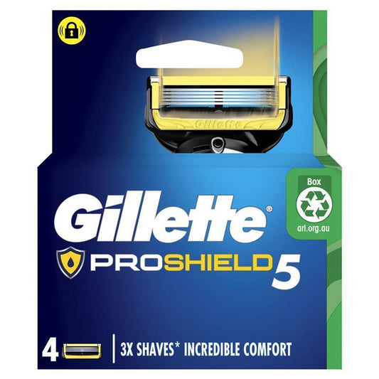 Gillette Fusion ProShield 4-Blade Razor Refills - Auzzistore