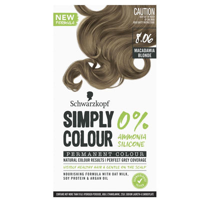Schwarzkopf Simply Colour 8.06 Macadamia Blonde - Ammonia-Free Hair Colour