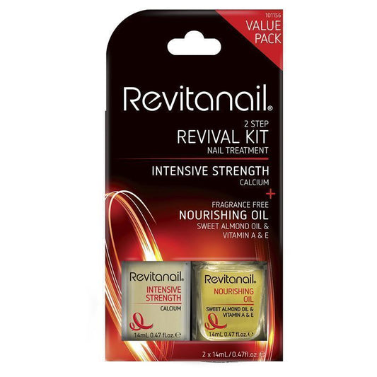 Revitanail 2-Step Revival Kit for Stronger Nails - 14mL + 14mL-Auzzi Store