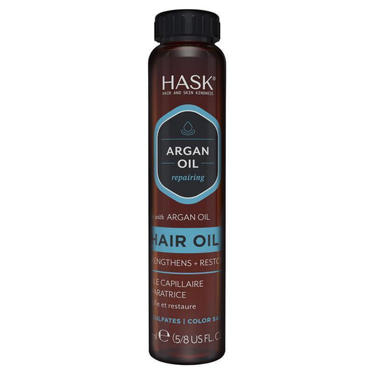 Hask Argan Oil Repairing Shine Oil 18ml - Enhance Shine and Control Frizz-Auzzi Store