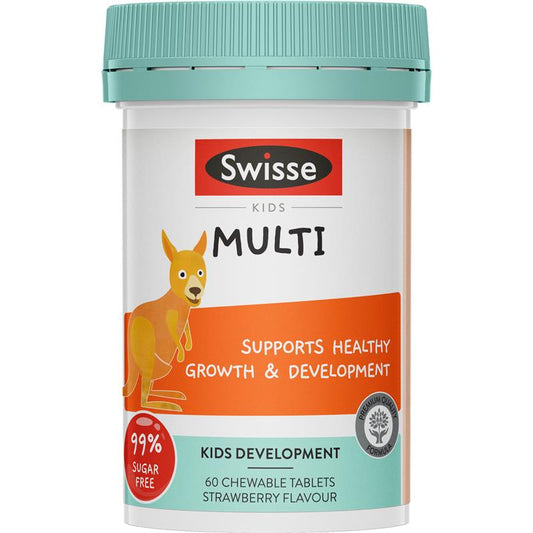 Swisse Kids Multi 60 Tablets - Nutritional Support for Growing Kids - Auzzi Store