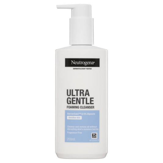 Neutrogena Ultra Gentle Foaming Cleanser 200ml - Refreshing Cleanser