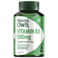 Nature's Own Vitamin B3 500mg Tablets - 120 Count, Energy & Skin Support