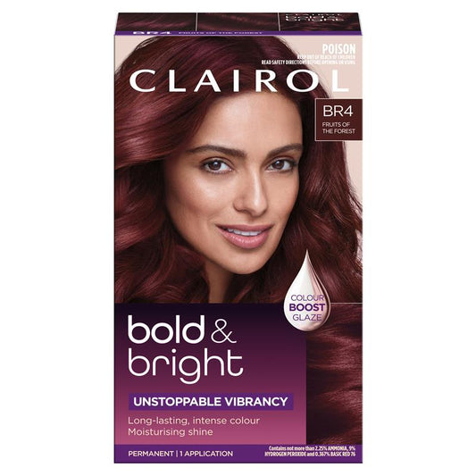 Clairol Bold & Bright Permanent Hair Colour BR4 Fruits of Forest 196g - Intense & Shiny