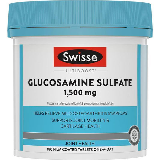 Swisse Glucosamine Sulfate 1500mg Joint Support – 180 Tablets