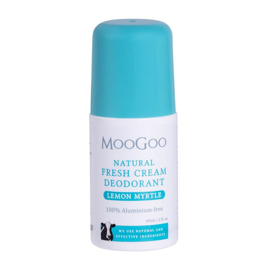 MooGoo Natural 60ml Aluminium-Free Deodorant Roll-On Lemon Myrtle