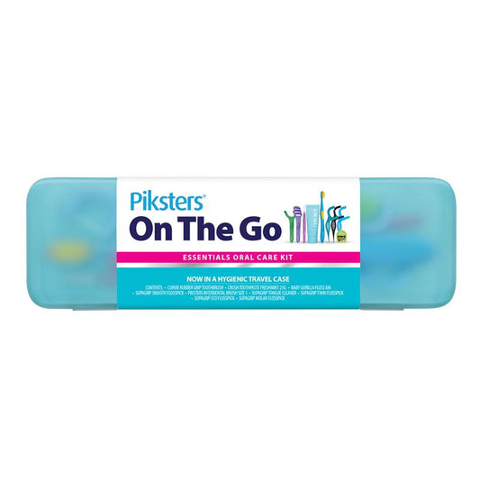 Piksters On The Go Essentials Oral Care Kit - Travel-Friendly Oral Hygiene