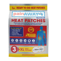 Pain Away Heat Patches XL 3 Pack - Enhanced Comfort for Muscle and Joint Pain