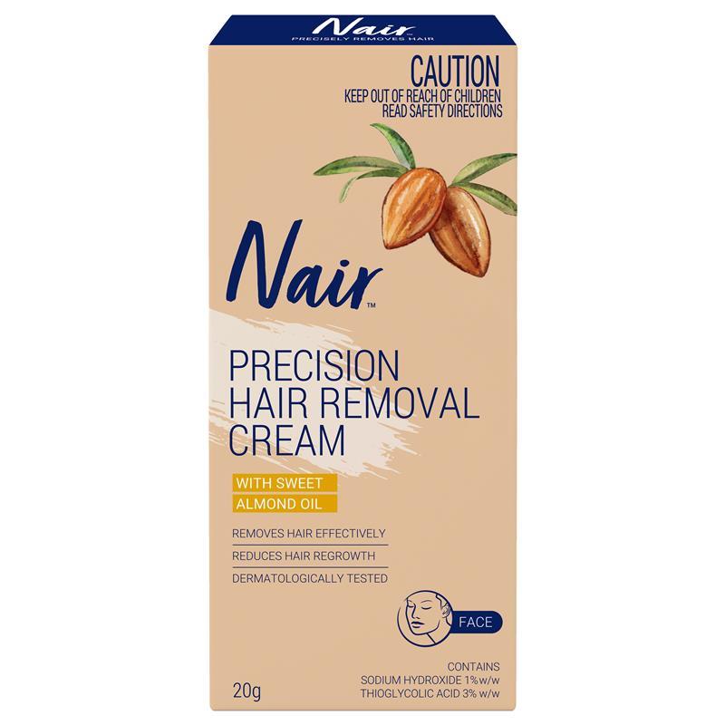 Nair Precision Facial Hair Removal Cream 20g - Effortless Hair Removal-Auzzi Store