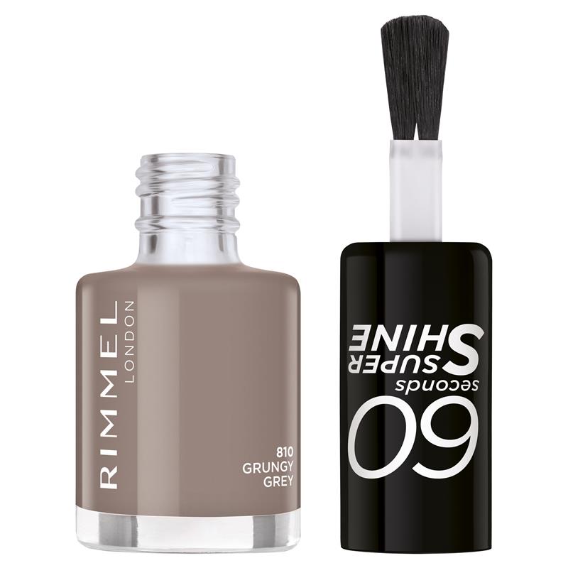 Rimmel 60 Second Nail Polish 810 Grunery Grey