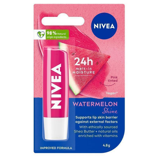 NIVEA Lip Care Watermelon Shine Balm - 4.8g