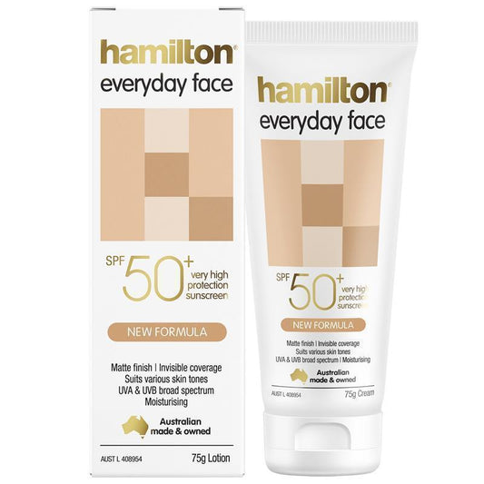 Hamilton SPF 50+ Everyday Face Cream - 75g Sunscreen-Auzzi Store